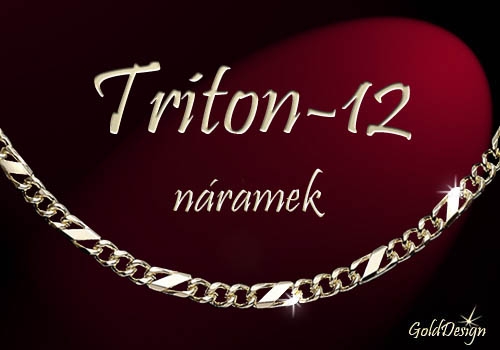 Triton 12 - náramek zlacený